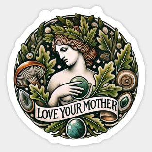 Love your mother Earth Sticker